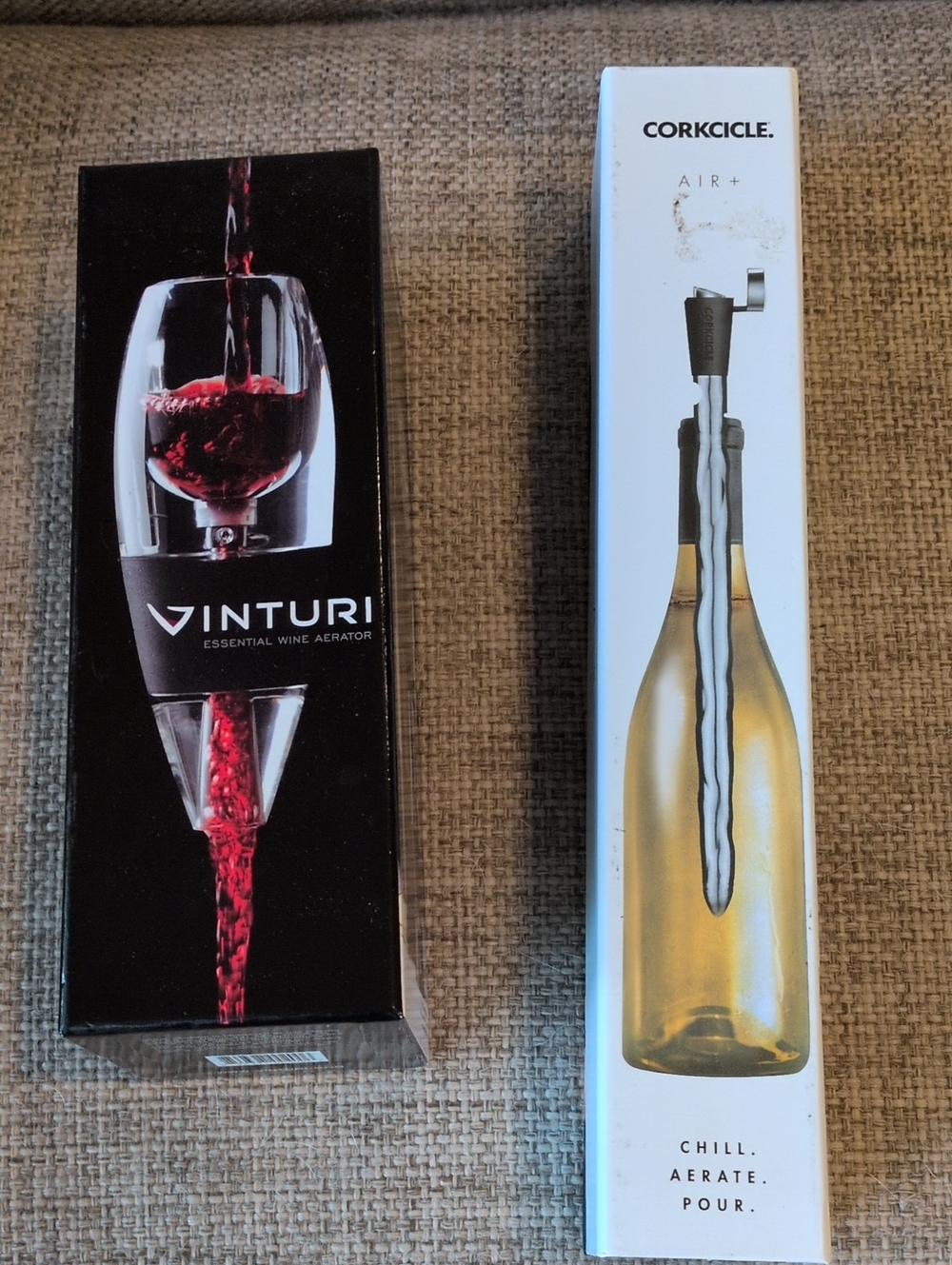 Vinturi & Corkcicle Wine Aerators - For Red And White Wines